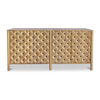 Fulton 4 Door Sideboard Natural, Cabinets & Sideboard by Moe's Home, 72" width x 34" height x 19" depth thumbnail 1