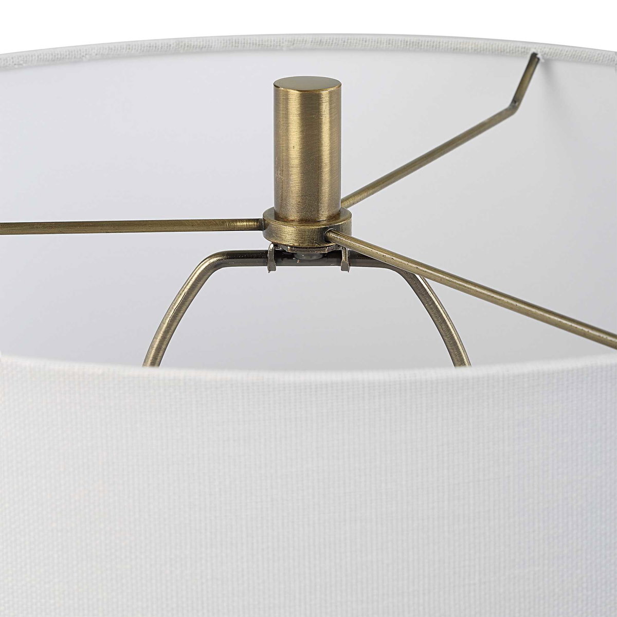 Remy Polished Table Lamp, by Uttermost, 15" width x 32.5" height x 15" depth View 6
