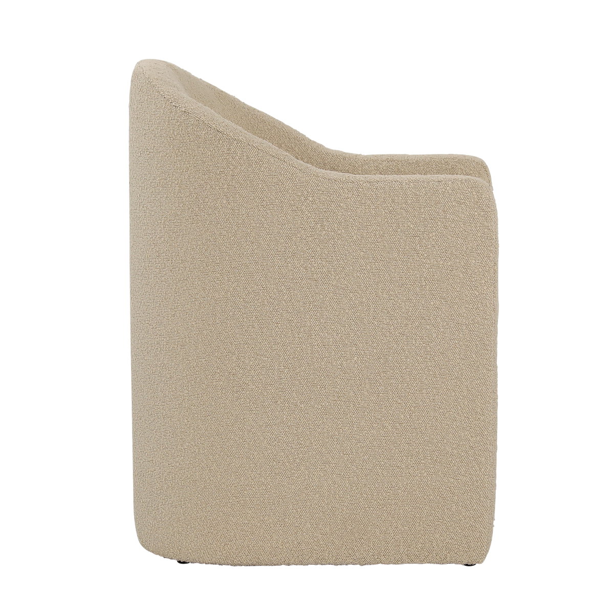 Thora Dining Chair Sand, by Dovetail, 24.38" width x 32.2" height x 24" depth View 3