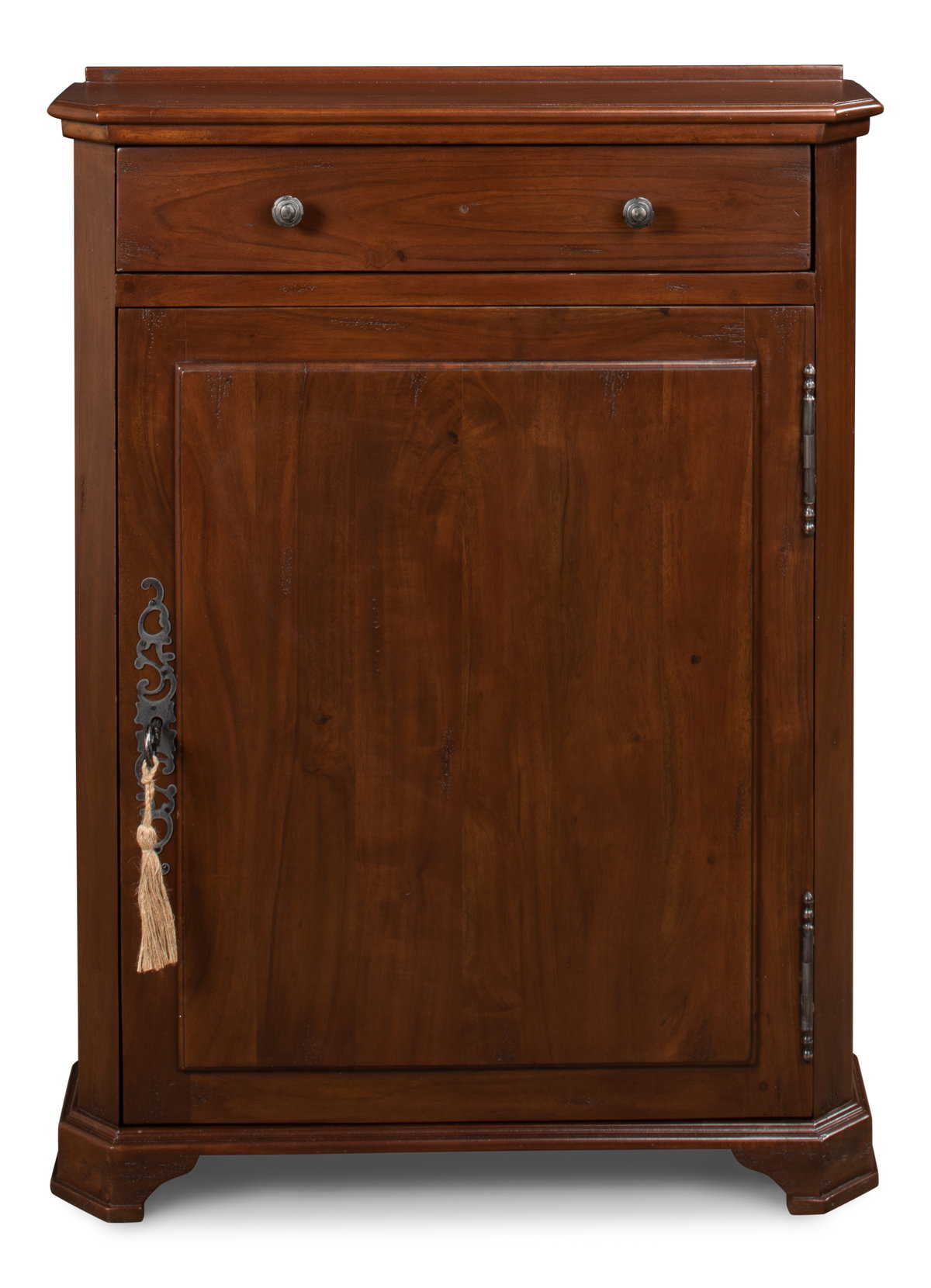 Dante Hall Cabinet  Walnut, by Sarreid, 7" length x 2'2" width x 2'11" height View 2