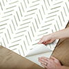 Painted Herringbone Fern Peel & Stick Wallpaper thumbnail 2