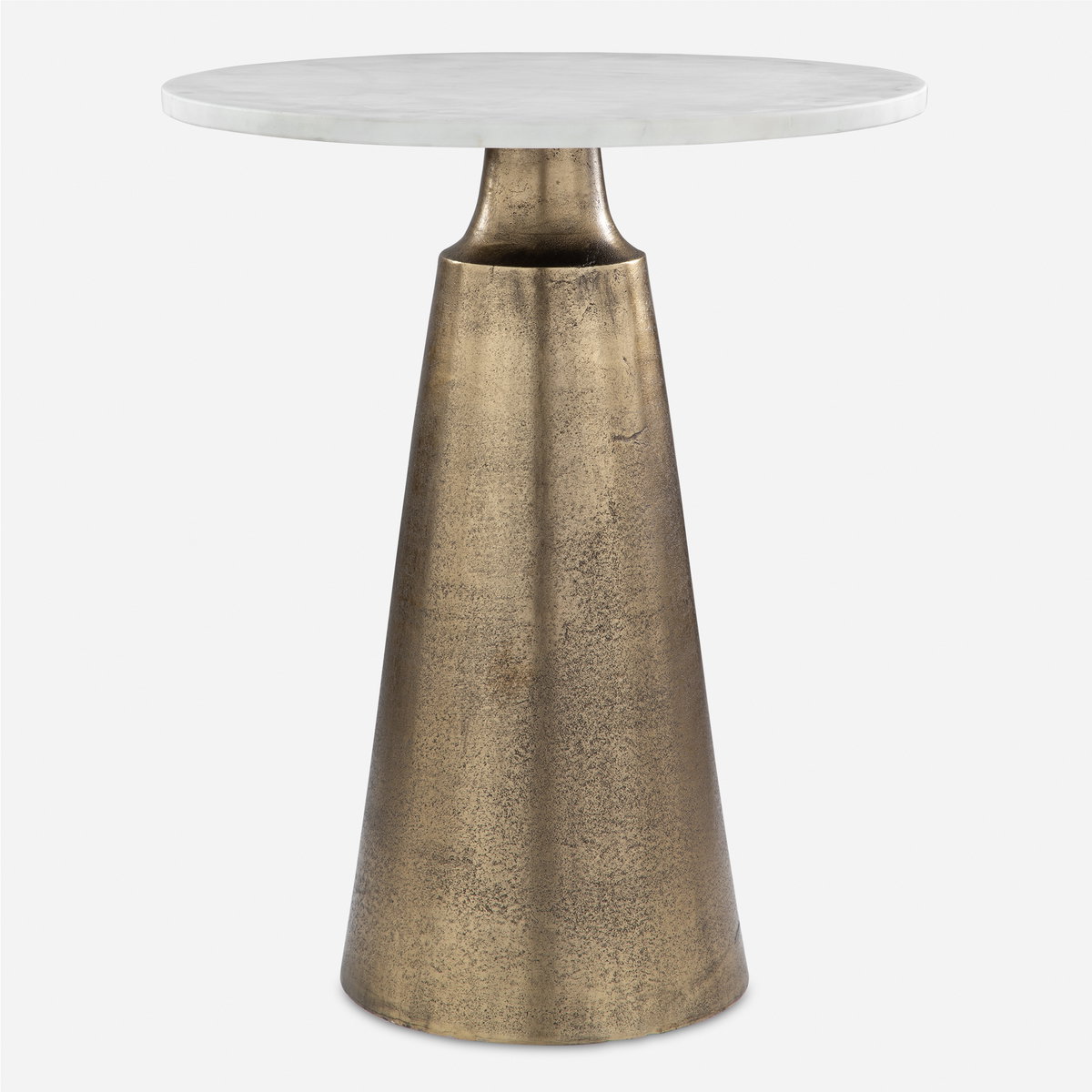 Midsummer Antique Brass Accent Table, Furniture by Uttermost, 20" width x 24" height x 20" depth View 1