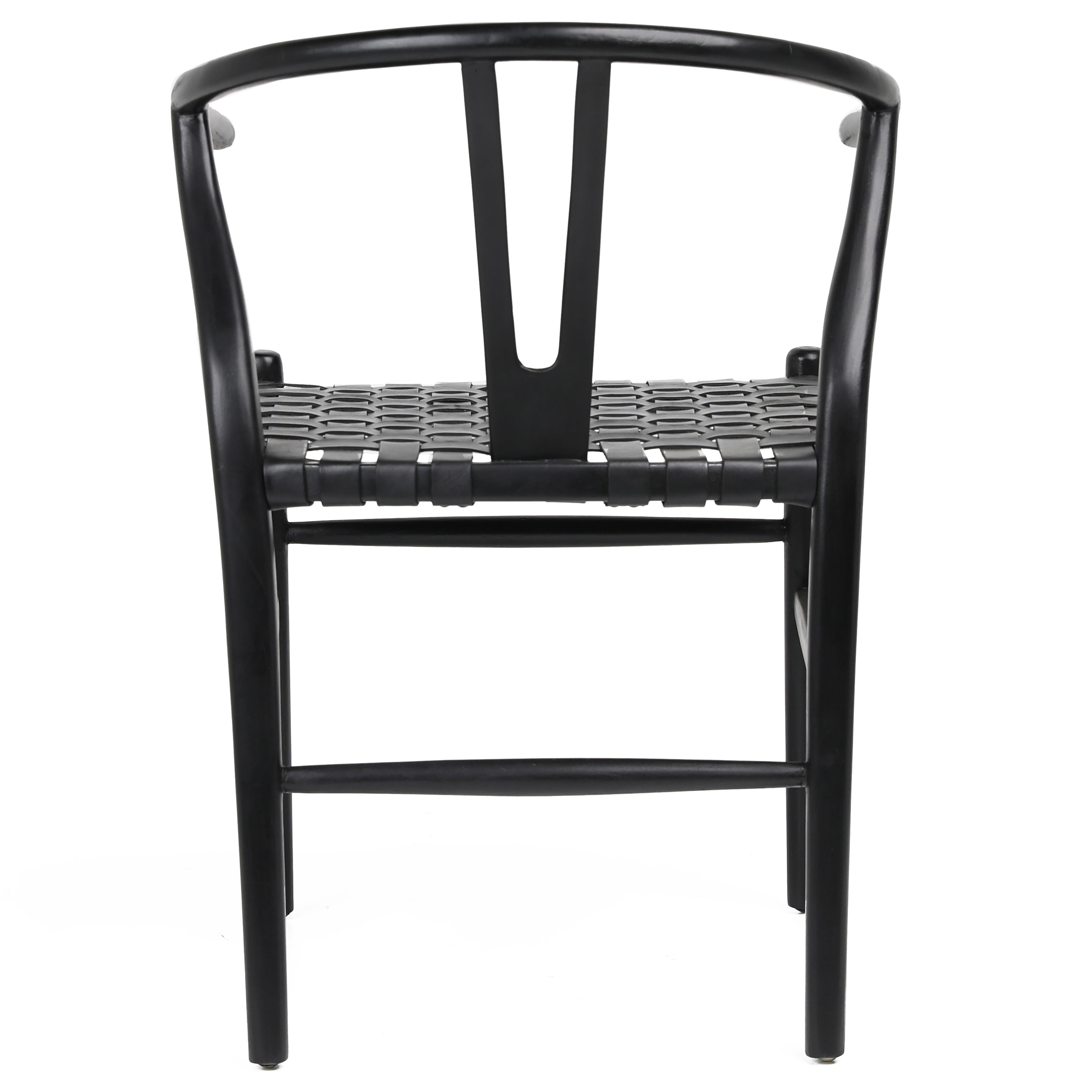 Bernice Dining Chair Black, by Dovetail, 22.44" width x 31.3" height x 24.72" depth View 4