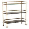 Loxley Bar Cart Brown, Bar Carts & Cabinet by Dovetail, 36" width x 39" height x 15" depth thumbnail 1