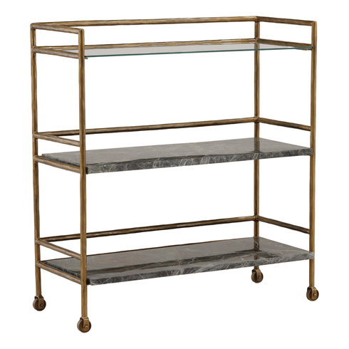 Loxley Bar Cart Brown