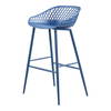 Piazza Outdoor Barstool Blue - Set Of Two, Outdoor Chair by Moe's Home, 1'7.29" width x 3'1.2" height x 1'7.68" depth thumbnail 5