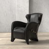Hera Arm Chair, Onyx Black, Seating by Sarreid, 31" length x 34" width x 34" height thumbnail 13