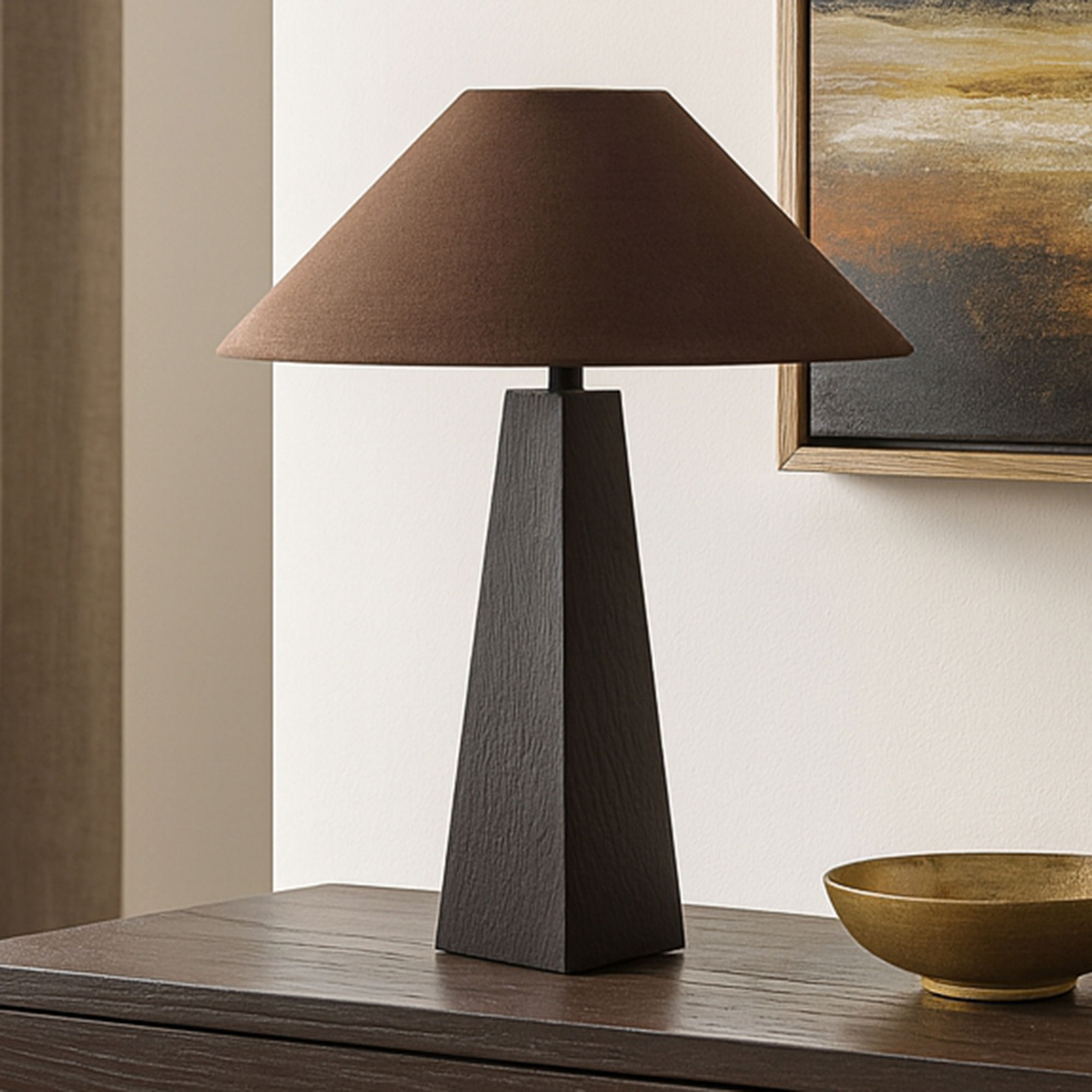 Dorsey Table Lamp Black, by Moe's Home, 15.75" width x 16.55" height x 15.75" depth View 3