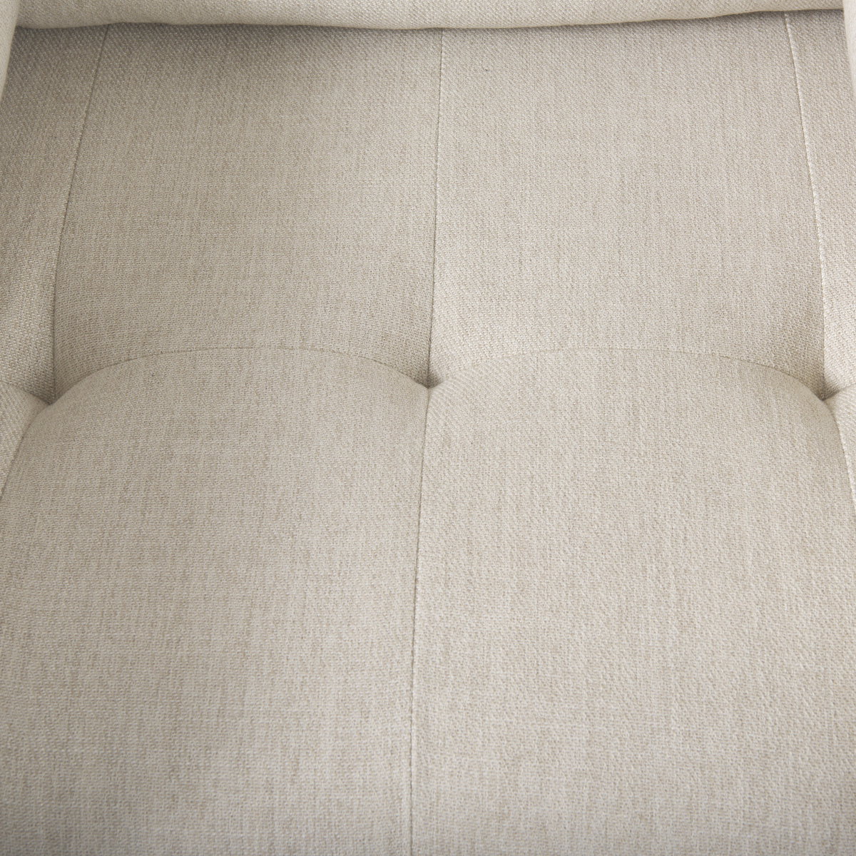 Loretta  Cream Fabric Chair with Two Bolster Cushions, Accent Chair by Mercana, 40.75" length x 36.22" width x 33.86" height View 13