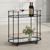 Andre Iron Bar Cart, Furniture by Uttermost, 32" width x 30.25" height x 13.5" depth thumbnail 2