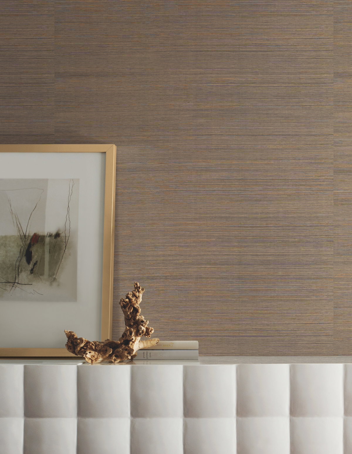 Multi Grass Brown Wallpaper, by York Wall, 24' length x 3' width x 0.02" depth View 4