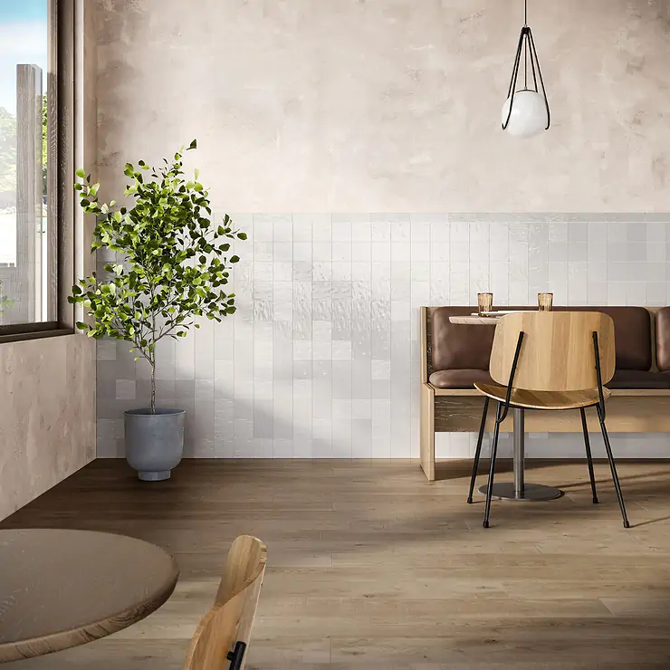 Online Designer Other Montauk Gin White 4x4 Mixed Finish Ceramic Tile