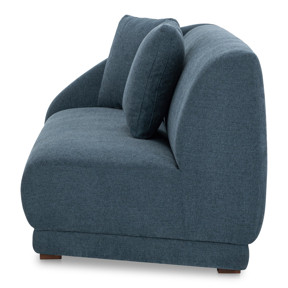Fraser Left Arm Facing Sofa Deep Blue, Sectional Sofa by Moe's Home, 70" width x 31.5" height x 34.3" depth View 3