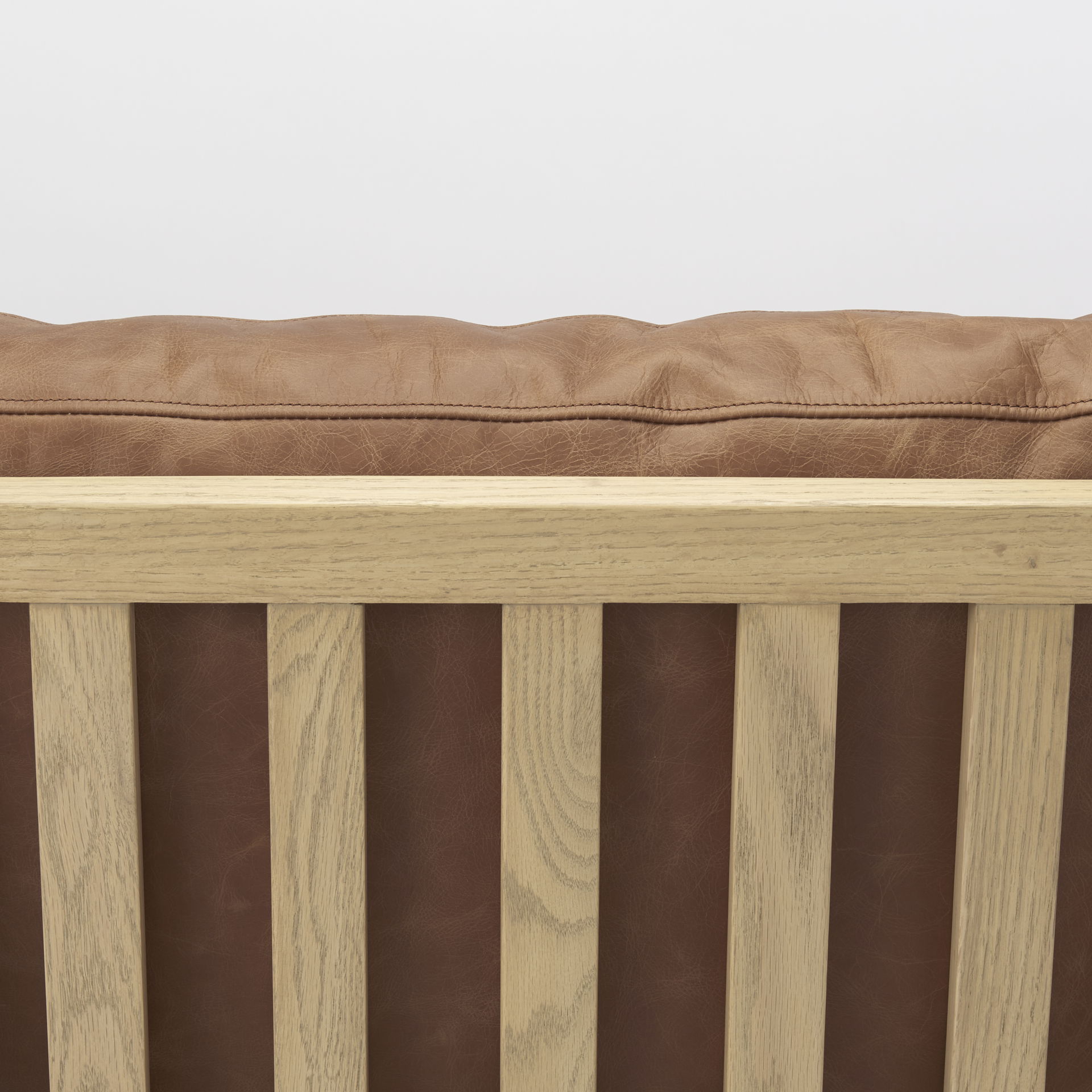 Raeleigh  Cognac Leather with Light Brown Wood Frame Accent Chair, by Mercana, 27.95" length x 34.06" width x 34.45" height View 13