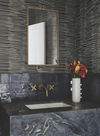 Water Reed Thatch Black & Gold Wallpaper thumbnail 2