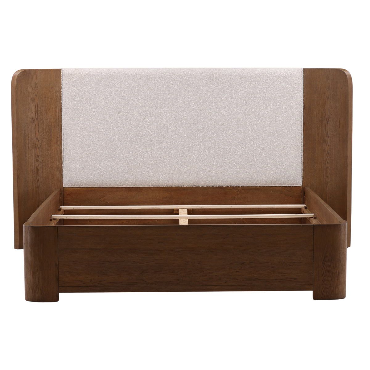 Chadwick Bed King Cream, by Dovetail, 99.8" width x 53.94" height x 87.99" depth View 2