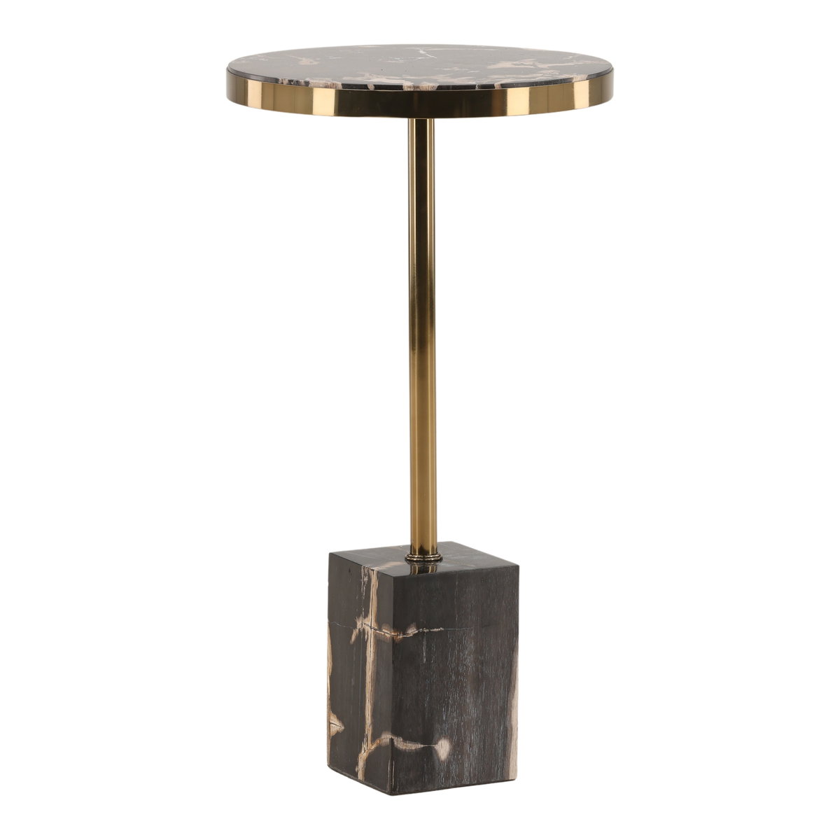 Neve Side Table, Side & End Table by Dovetail, 13.8" width x 26.3" height x 13.8" diameter x 13.8" depth View 1