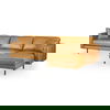 D'Arcy 111'L x 70'D x 33'H Tan Leather Right Chaise Sectional thumbnail 0