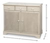 Jeremy Two Door Buffet, Cabinets & Sideboard by Sarreid, 41" length x 18" width x 34" height thumbnail 14