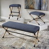 Firth Rustic Navy Bench, Furniture by Uttermost, 47.75" width x 21.25" height x 16.25" depth thumbnail 9