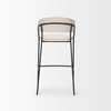 Carolyn Open Back 39.8in Seat Bar Stool | Oatmeal, Counter & Bar Stool by Mercana, 19.29" length x 20.4" width x 39.75" height thumbnail 4