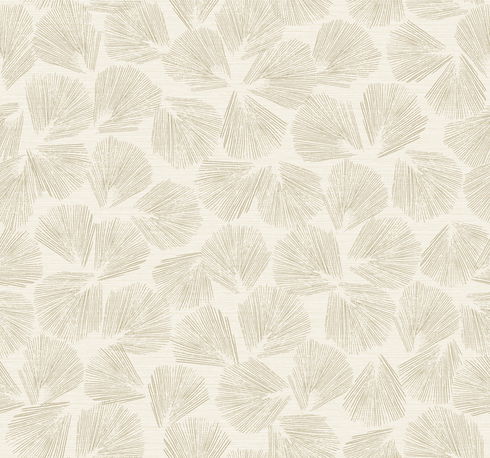 Elora Leaf Gold Wallpaper