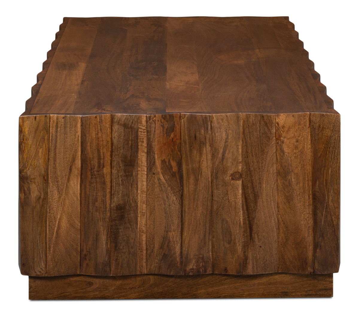 Denali Rectangle Cocktail Table, by Sarreid, 2'8" length x 4'6" width x 1'6" height View 3