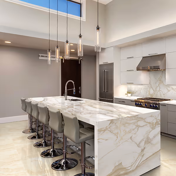 Online Designer Living Room TileBarXL Marmi Slim Bernini Oro 60"x120" Polished Porcelain Slab