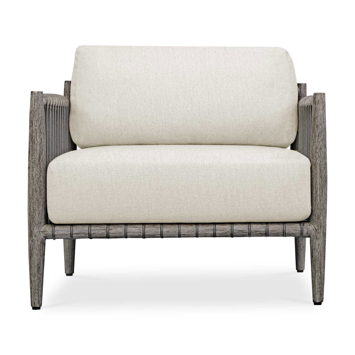 Borneo White Outdoor Lounge Chair, Outdoor Accent Chair by Uttermost, 2'8" width x 2'5" height x 2'8" depth View 1