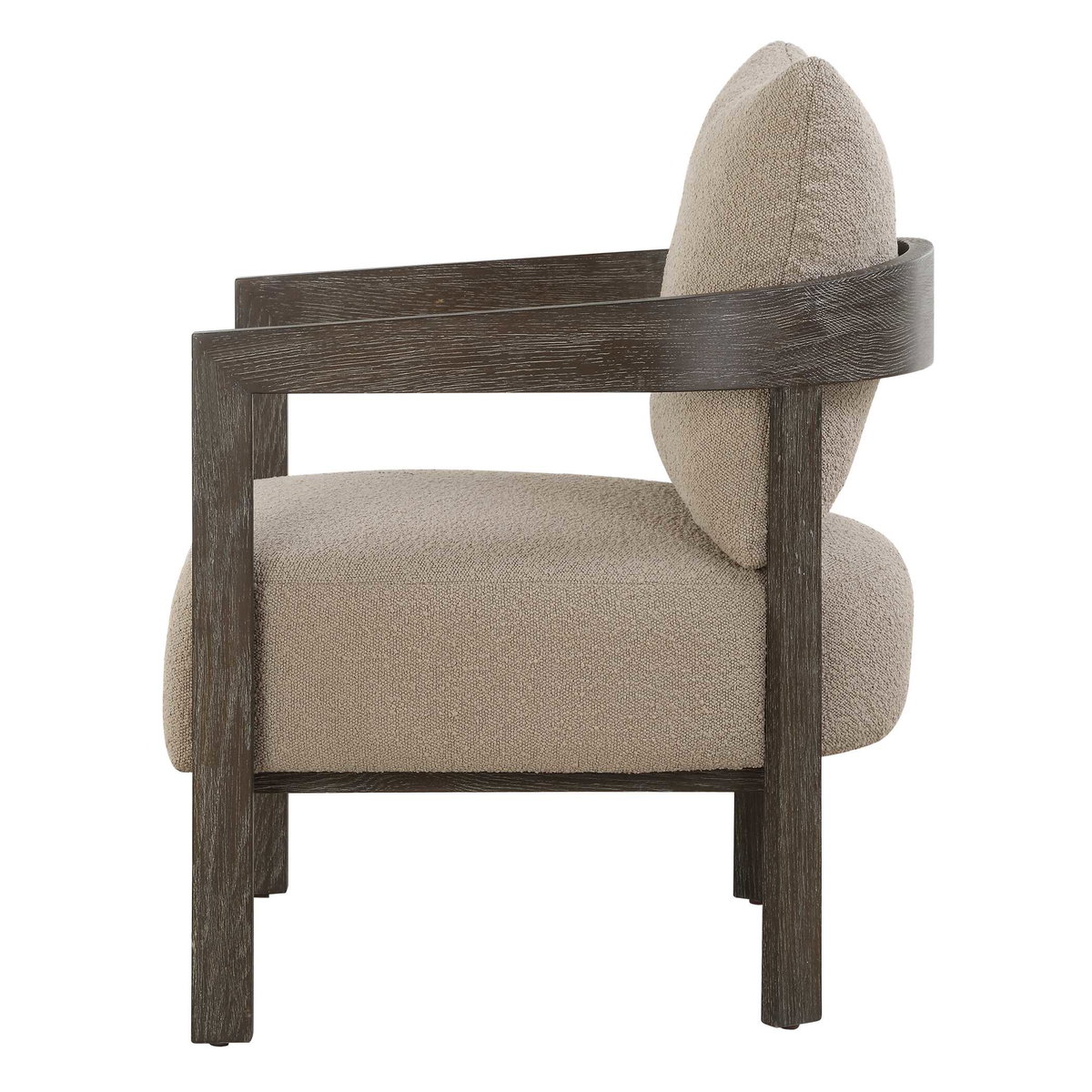 Sienna Sand Fabric Accent Chair, by Uttermost, 27" width x 28.5" height x 29" depth View 9