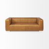 Ricciardo Cognac Leather Three Seater Sofa thumbnail 2