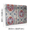 Fleurus Red & Blue Wallpaper 7 Fleurus Red & Blue Wallpaper thumbnail 7