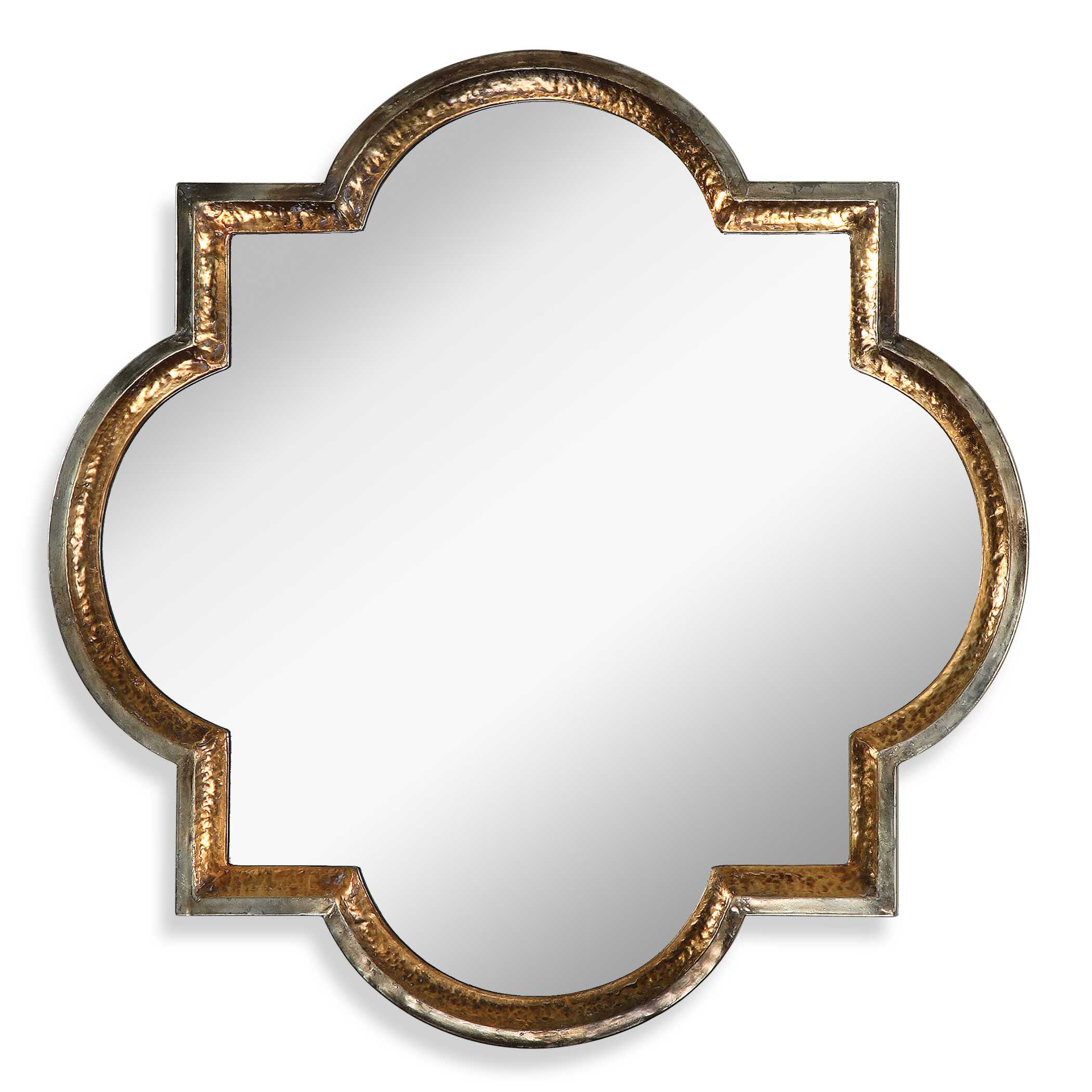 Lourosa Gold Mirror, by Uttermost, 39.75" width x 39.75" height x 1.5" depth View 1