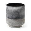Squally  Black/Brown Glass Ombre Textured Vase, by Mercana, 7.95" length x 7.95" width x 8.62" height thumbnail 1