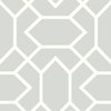 Modern Geometric Light Grey Peel & Stick Wallpaper, by York Wall, 16'6" length x 1'8.5" width x 0.02" depth thumbnail