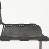Berbick Backless 38in Seat Counter Stool | Black Leather with Gray Metal, Counter & Bar Stool by Mercana, 20.5" length x 24.8" width x 39" height thumbnail 8