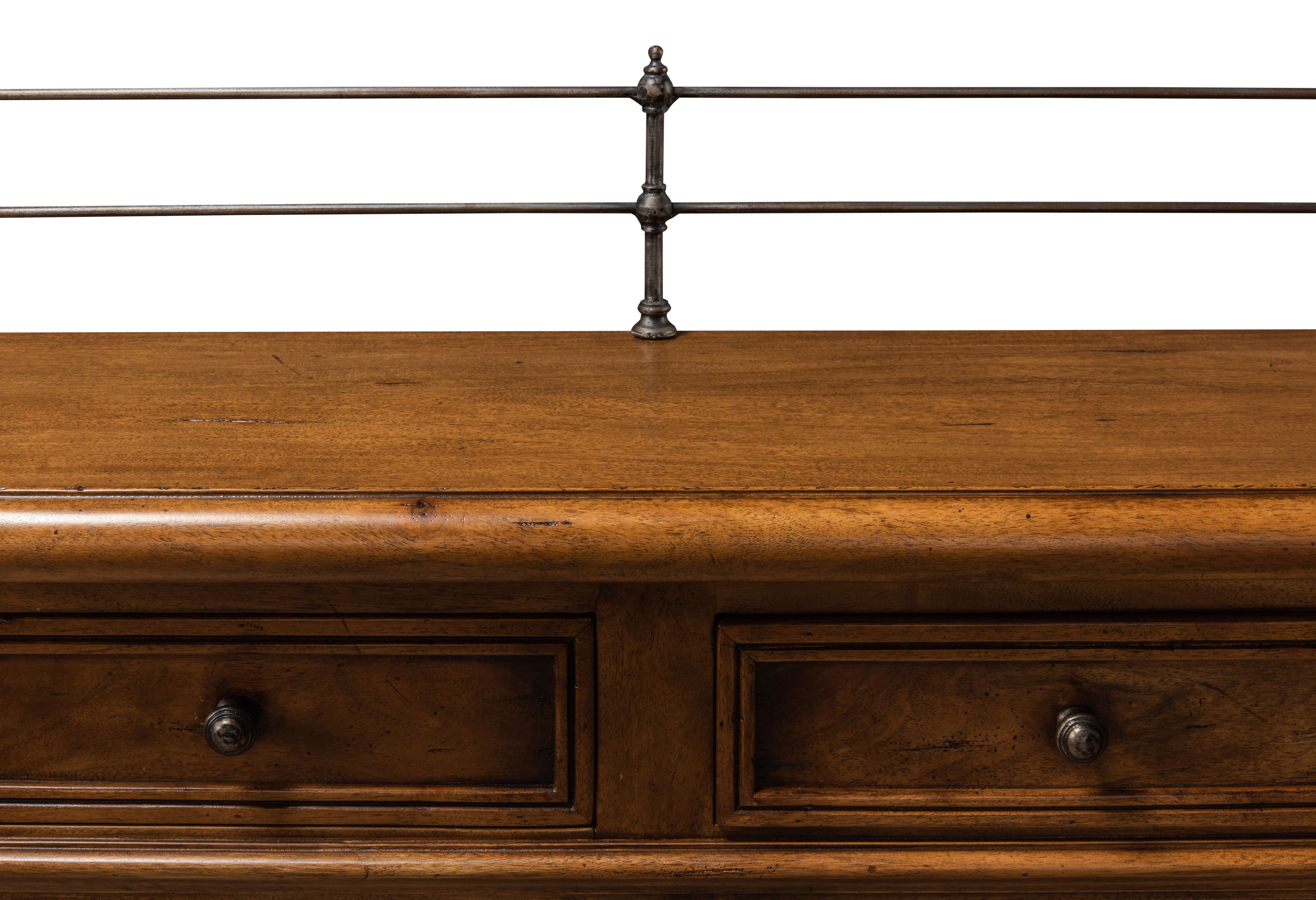 Covent Gardens Sideboard, Fruitwood, Cabinets & Sideboard by Sarreid, 96" length x 12" width x 43" height View 5