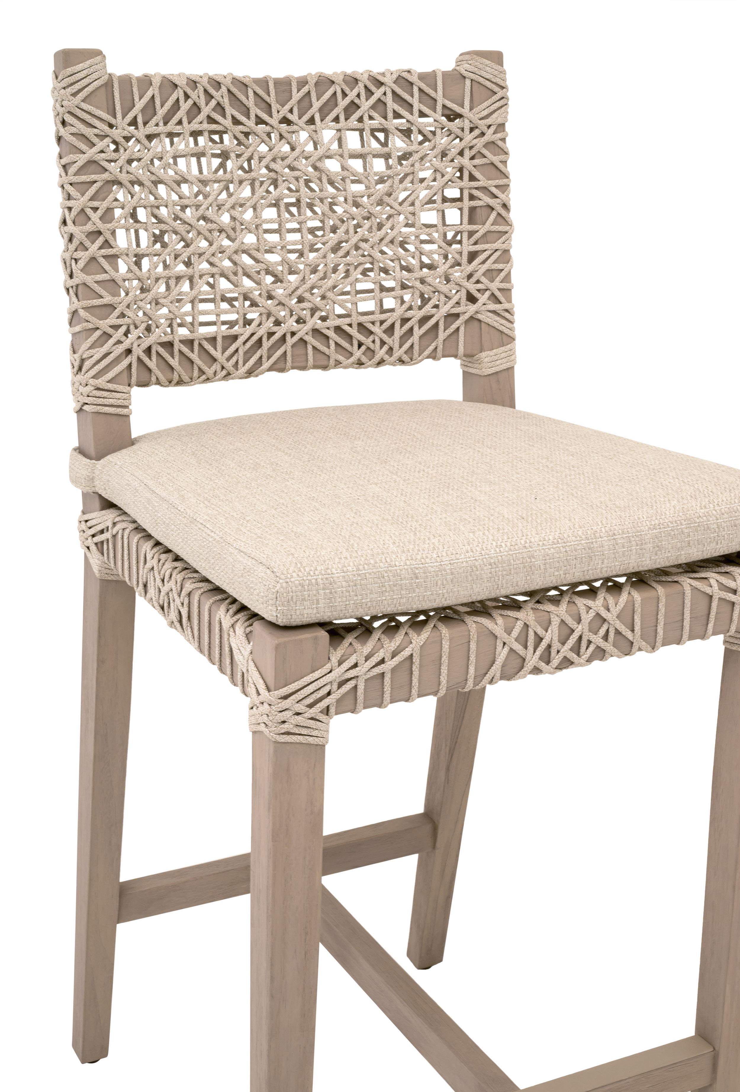 Costa Outdoor Counter Stool, Dining Chair by Essentials for Living, 18.5" width x 40" height x 21.25" depth View 8