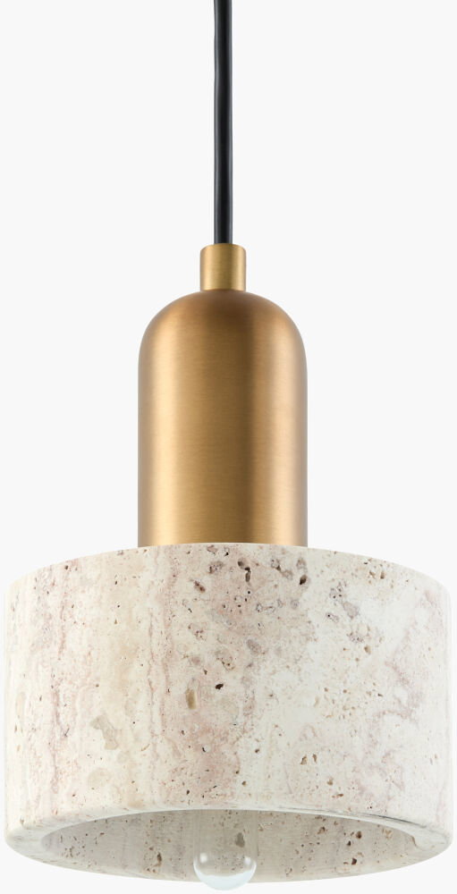 Cavertine Pendant, by Surya, 5" length x 5" width x 7" height