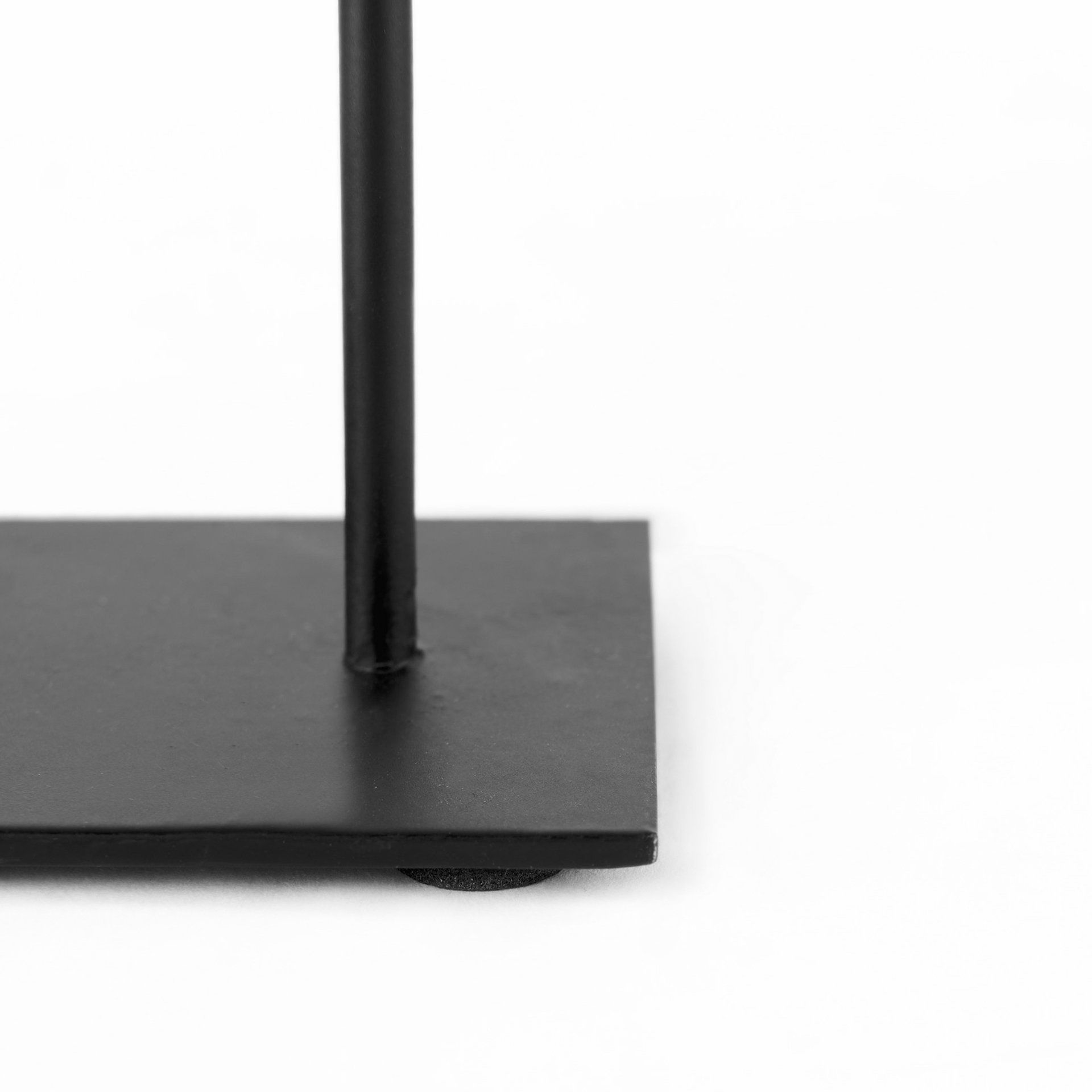 Micra  Matte Black Metal Decorative Object on a Stand, by Mercana, 9.06" length x 2.56" width x 10.91" height View 11