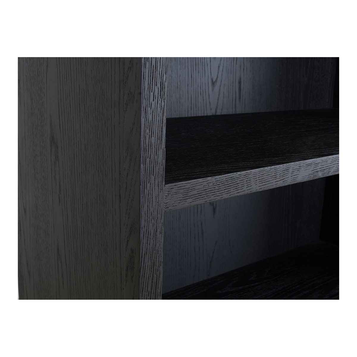 Wilde Display Cabinet Black Oak, Cabinets & Sideboard by Moe's Home, 37.5" width x 79" height x 16.5" depth View 6