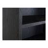 Wilde Display Cabinet Black Oak, Cabinets & Sideboard by Moe's Home, 37.5" width x 79" height x 16.5" depth thumbnail 6