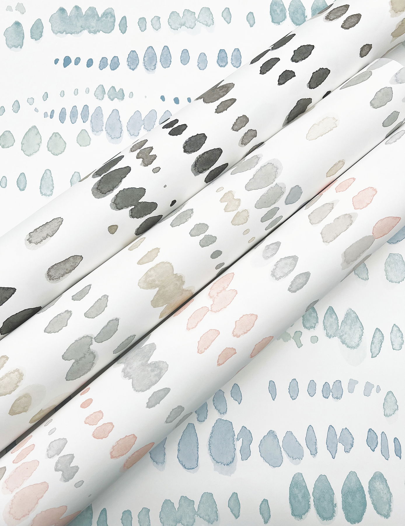 Dewdrops Black & Taupe Wallpaper large image 