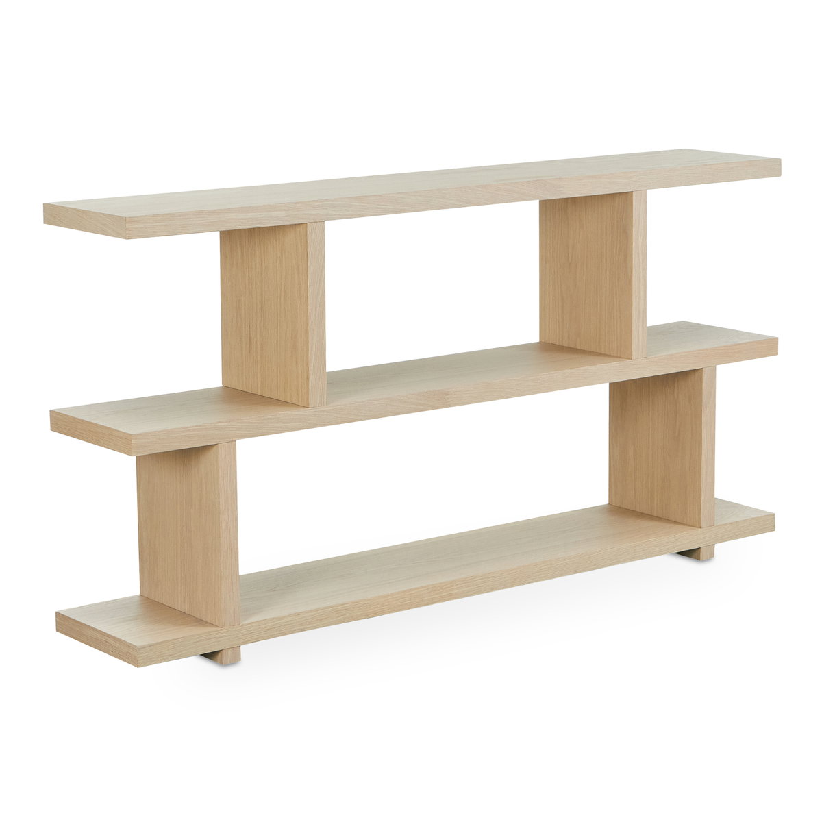 Miri Small Shelf Oak, Shelving & Bookcase by Moe's Home, 63" width x 33" height x 11" depth View 2