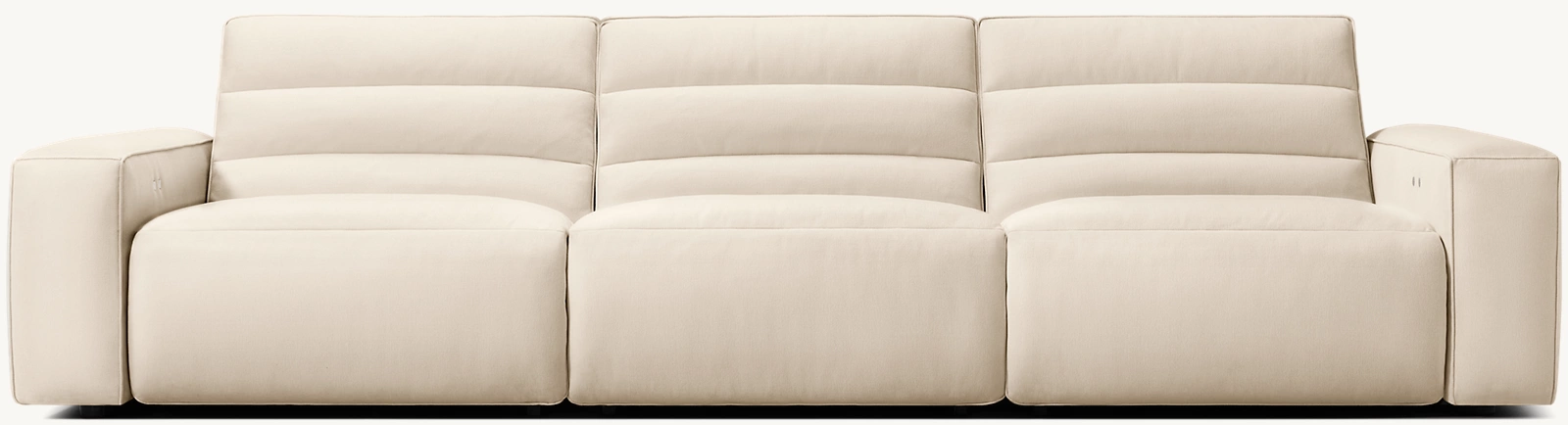Online Designer Combined Living/Dining Chelsea Recliner Modular 3-Piece Sofa