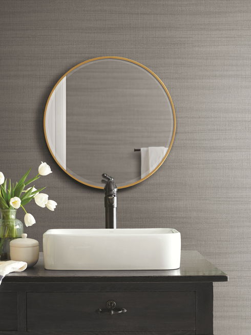 Washed Gravel Linen Wallpaper