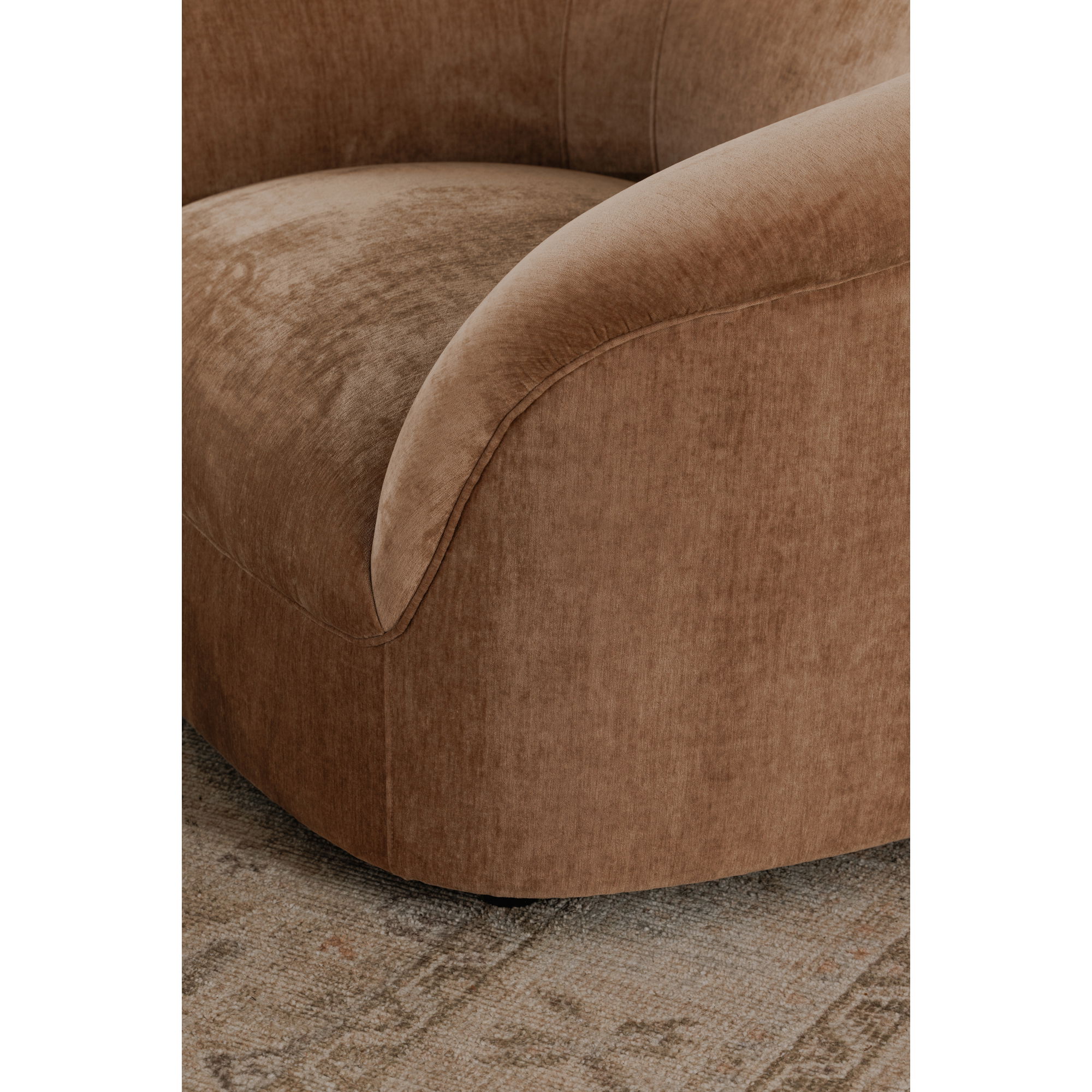 Thora Lounge Chair Blush large image 