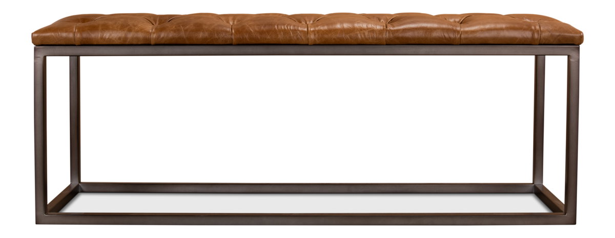 Cologne Long Stool, by Sarreid, 1'4" length x 4'4" width x 1'8" height View 4