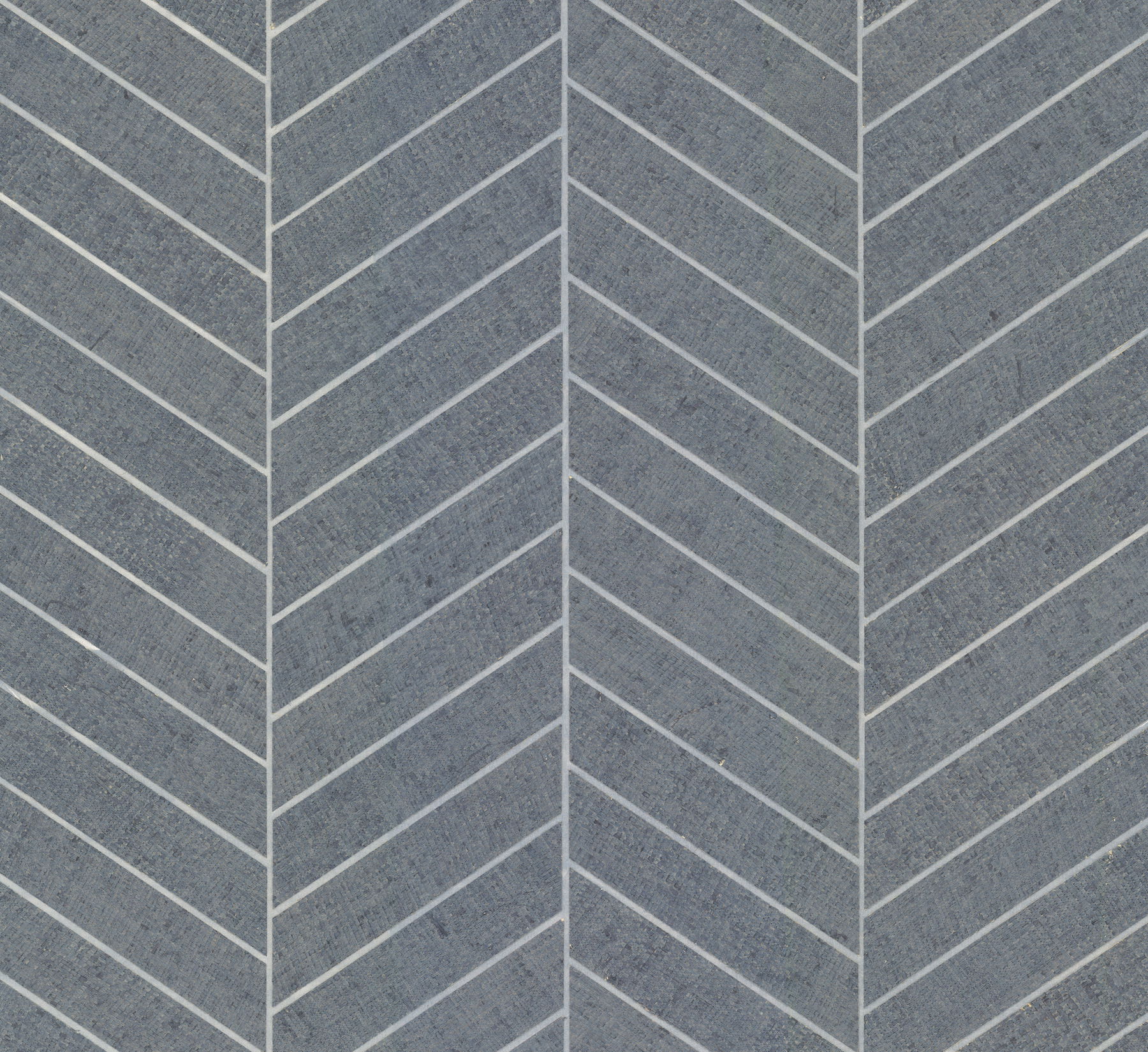 Atelier Herringbone Steel Blue Wallpaper large image 