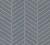 Atelier Herringbone Steel Blue Wallpaper thumbnail 1